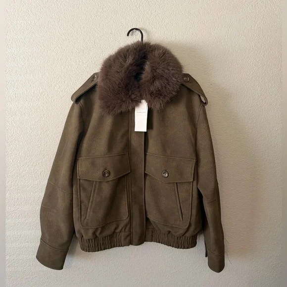 Zara women’s brown faux suede jacket size small - Picture 1 of 9